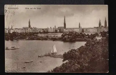 Hamburg. Blick auf die Stadt