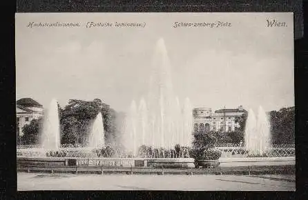 Wien. Schwarzenberg Platz. Hochstrahlbrunnen