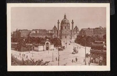 Wien IV. Karlsplalz mit Karlskirche