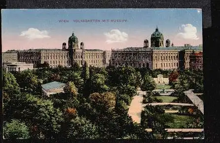 Wien. Volksgarten mit Museum
