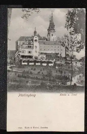 Pöstlingberg. Kirche und Hotel
