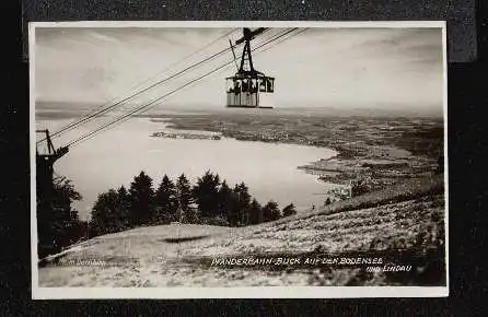 Pfänderbahn. Blick auf den Bodensee und Lindau