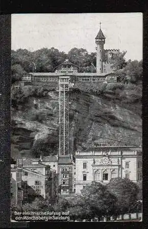 Salzburg. Der elektrische Aufzug auf den Mönschberg