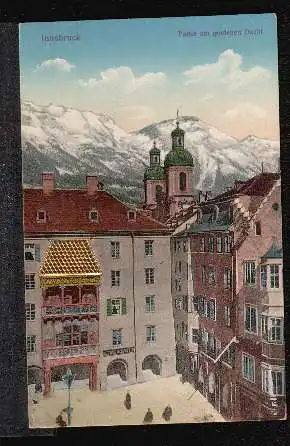 Innsbruck. Partie am goldenen Dachl