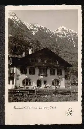 Oetz. Tirol. Pension Alpenrose