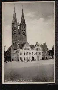 Stendal. Markt mit Marienkirche.