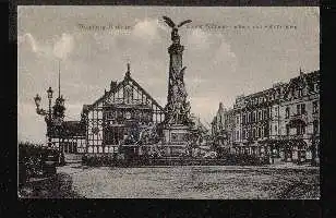 Duisburg Ruhrort. Kaiser Wilhelm Denkmal und Schifferbörse.