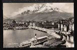 Luzern mit Pilatus.