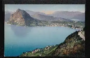 Lugano e Costagnola dal Monte Bre.