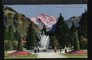 Interlaken. Kurgarten und Jungfrau.