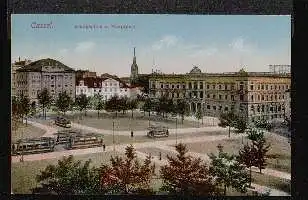 Cassel. Königsplatz und Hauptpost.