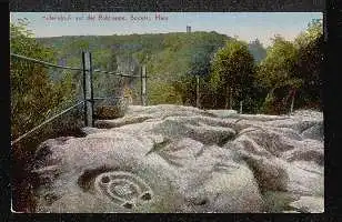 Bodetal. Harz. Hufeindruck auf der Rotztrappe.