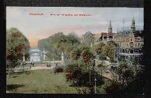 Düsseldorf. Blick auf Königsallee und Stadtgraben