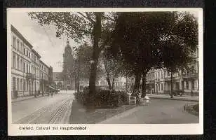 Krefeld. Ostwall mit Hauptbahnhof