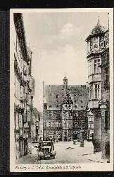 Marburg a. d. Lahn. Marktplatz und Rathaus.