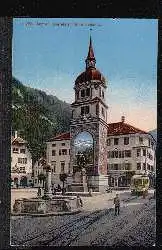 Altdorf. Dorfplatz mit Telldenkmal