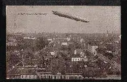 Düsseldorf. Zeppelin Luftschiff über Düsseldorf.