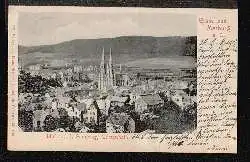 Marburg a. d. Lahn. Blick v.d. Sandweg., Götzenbahn.