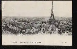 Paris. La Tour Eiffel, vue prise du Trocadero