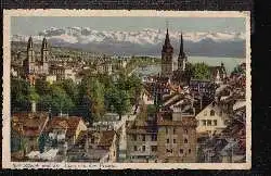 Zürich und die Alpen von der Urania.