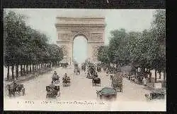 PARIS. L.&#039;Arc de Triomple et les Champs Elysees.