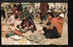 Peru. Market Scene in Cuzco