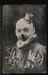 First Class Clown. G. Jully. Rückseite mit Autogram.