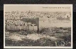 Jerusalem. Panorama mit dem Einzug Christi. Palast von Herodes.