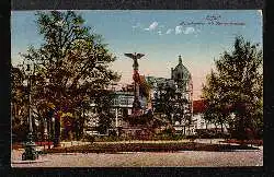 Erfurt. Hirschgarten mit Kriegerdenkmal.