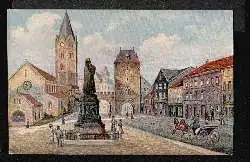 Eisenach. Carlsplatz mit Lutherdenkmal