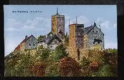 Eisenach. Wartburg von Süd West