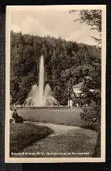 Ilmenau Bergstadt Springbrunnen an der Festhalle.