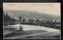 Ilmenau Bad. Blick auf Ritzebühler Teich und Waldstrasse.