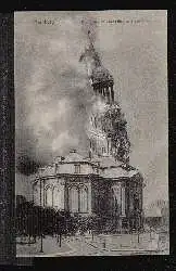 Hamburg. Brand der St. Michaeliskirche am 3 Juli 1906