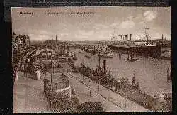 Hamburg. Hafenpartie mit Dampfer "Cap Polonio"