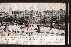 Hamburg. Kaiser Wilhelm Denkmal auf dem Rathausmarkt.