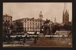 Hamburg. Kaiser Wilhelm Denkmal Totalansicht.