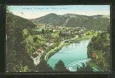 Ziegenrük, Thüringer Wald. Blick v. Rundieil