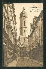 Jena. Johanisstrasse. Blick auf Michaeliskirche und Burgkeller.