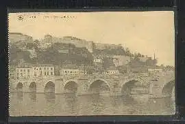 Namur. Pont de jambes et Citadelle.