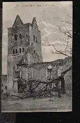 Soldau. Die zerstörte Kirche in.