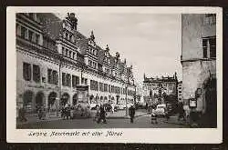 Leipzig. Naschmarkt mit alter Münze
