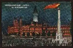 Leipzig. Festbeleuchtung am 18. Oktober 1913