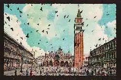 Venezia. Piazza S.Marco, Fliegende Tauben
