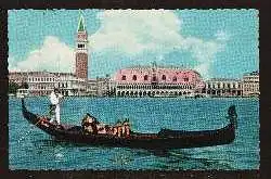 Venezia. Panorama und gondola