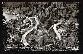 Walchensee. Kesselbergpassstrasse gegen Urfeld