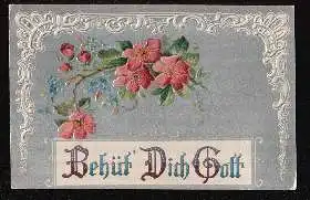 Behüt Dich Gott. Litho und Prägedruck