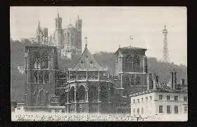 Lyon. Les Tours de la Cathedrale St. Jean. Fourvieres