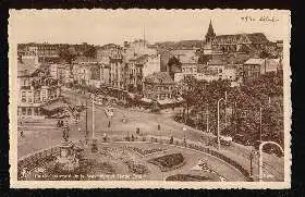 Liége. Entreé boulevard de la Sauvenissere et Statue Grétry