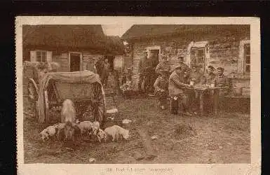 Rast auf einem Bauerngehoeft